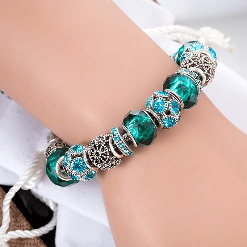 Green Heart Dangle Charm by Crystal H Brand for Pandora Bracelet price in  UAE | Amazon UAE | kanbkam