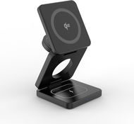 MISURA MH08 Pro 3v1 BLACK - MagSafe bezdrátová nabíječka