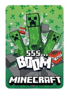 Mister Licence Minecraft boom fleece blanket 100 × 140 cm - Blanket