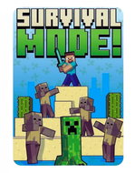 Mister Licence Minecraft survival fleece blanket 100 × 140 cm - Blanket