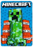 Mister Licence Fleece Minecraft blanket blue 100 × 140 cm - Blanket