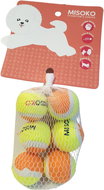 MISOKO & CO Tennis balls, 6 pcs, 4 cm, yellow/orange - Dog Toy