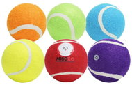 MISOKO & CO Tennis balls with sound, 6 pcs, 6 cm, coloured - Dog Toy