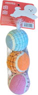MISOKO & CO Tennis balls, 3 pcs, 7,5 cm, pink/orange/blue - Dog Toy