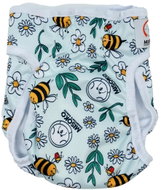 MISOKO & CO Washable nappies for females - bee print, size 2.5 mm, diaper size 2.5 mm. XL - Dog Nappies
