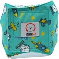 MISOKO & CO Washable diapers for dogs - rocket print, size 2.5 mm, diaper size 2.5 mm. L - Dog Nappies