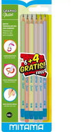 MITAMA Pastel graphite, triangular with rubber HB (No. 2) - pack of 10 - Pencil