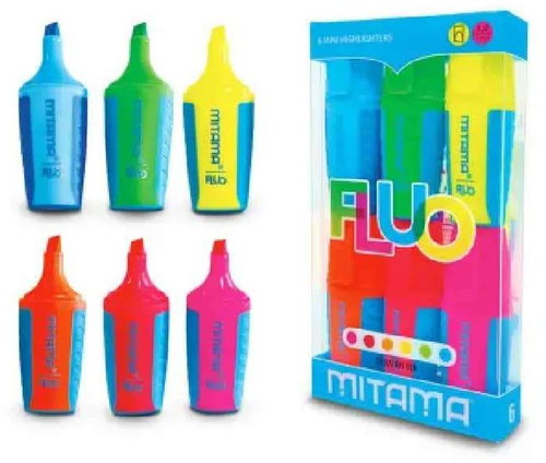 Mitama Mini Fluo 5 mm, 6 pcs - Highlighter - Main image