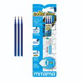 Mitama Náhradní náplně + guma pro pero Goody modré - 0,7 mm, 3 ks
