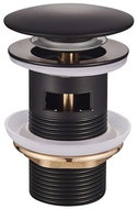 MIXXUS Washbasin outlet for washbasins with overflow Pop-Up-03 Black - Sink Waste Outlet