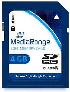 MEDIARANGE SDHC 4GB Class 10 - Paměťová karta