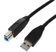 ROLINE USB-A 3.0 to USB-B - 0,8m, fekete - Adatkábel