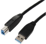 ROLINE USB 3.0 prepojovací 1,8 m AB čierny - Dátový kábel