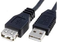 OEM USB 2.0 extension AA black, 0.3m - Data Cable