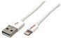 Roline USB kábel Lightning 1m biely - Dátový kábel