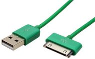 OEM USB kábel pre iPhone/iPod, zelený, 1 m - Dátový kábel