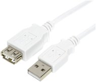 OEM USB 2.0 predlžovací 1.8m AA extra tienený biely - Dátový kábel