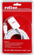 Roline USB 2.0 predlžovací 5 m A-A aktívny biely - Dátový kábel