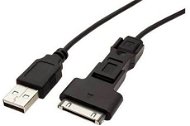 OEM USB 2.0 3-in-1 USB A (M) - Micro USB B (M) / mini USB 5pin B (M) / 1 m Apple - Adatkábel