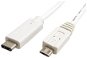 OEM USB 2.0 microUSB cable B (M) - USB C (M), 1m, white - Data Cable