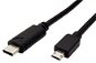 Roline USB 2.0 microUSB cable B (M) - USB C (M), 3m, black - Data Cable