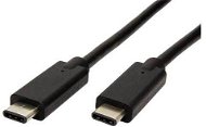 ROLINE USB 3.1, USB C (M) -> USB C (M), 0,5 M, fekete - Adatkábel