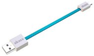 AKASA PROSLIM USB micro, 15 cm, modrý - Dátový kábel