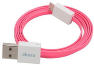 AKASA PROSLIM USB micro 100cm pink - Data Cable