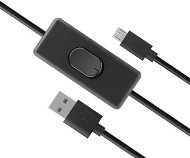 AKASA USB Micro-B Power Cable With Switch / AK-CBUB58-15BK - Data Cable