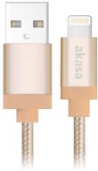 AKASA USB adatkábel - Lightning kábel 1 méter - Adatkábel