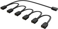 AKASA - 1 na 6 adresovatelný RGB splitter / AK-CBLD13-85BK - Redukce