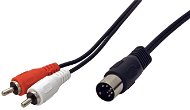 Audio kábel OEM DIN5pin(M) to 2x cinch, 1.5m - Audio kabel