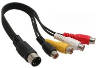 OEM Audio Cable DIN 5 pin (M) - 4x cinch (F), 20cm - AUX Cable