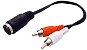 OEM Cable audio DIN 5 pin(F) <- 2x Cinch, 20cm - AUX Cable