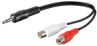 PremiumCord Jack Jack 3,5mm-2xCINCH M / F 0,2m - Audio-Kabel