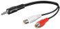 PremiumCord Kabel Jack 3.5mm-2xCINCH M/F 0.2m - Audio kabel