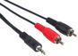 PremiumCord Jack kábel (3.5mm-2xCINCH M/M 15m) - Audio kábel