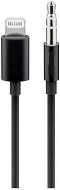 PremiumCord Apple Lightning Audio Adapter Cable to 3.5mm Stereo Jack, 1m, Black - AUX Cable