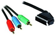 OEM SCART - 3x Cinch RGB prepojovací 3 m - Video kábel