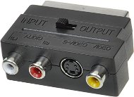 Adapter OEM Scart - 3x RCA + S-Video Umschaltbar IN / OUT - Redukce