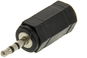 OEM Audio 3.5mm JACK (M) --> 2.5mm JACK (F) schwarz - Adapter