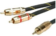 ROLINE Gold jack 3.5M -> 2x cinch(M), 5m - Audio kábel