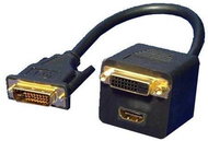 Adapater OEM DVI-D (M) dual --> DVI-D dual + HDMI - Adapter