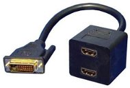 DVI-D (M) single - 2x HDMI - Redukcia