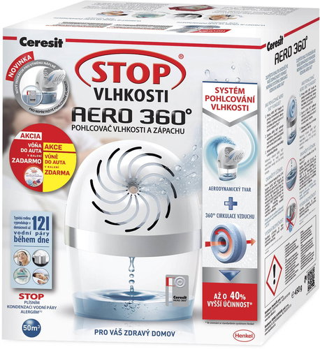 CERESIT Stop Humidity Aero 360 ° white 450 g + car fragrance - Dehumidifier - Main image