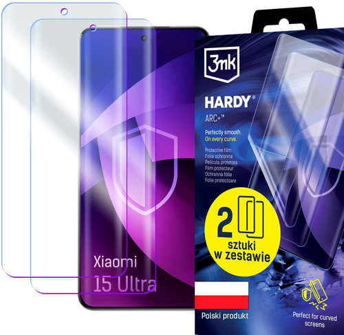 3MK Hardy ARC+ for Xiaomi 15 Ultra (2 pcs) - Film Screen Protector - Main image