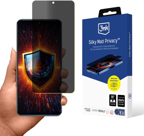 3mk Silky Matt Privacy for Xiaomi 12T Pro - Film Screen Protector - Main image