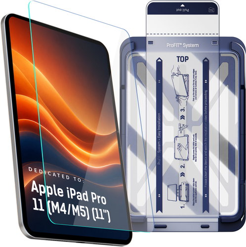 3MK Hardy GlassTab ProFIT, 9H + Applicator for Apple iPad Pro 11 (M4)/11 (M5) - Glass Screen Protector - Main image