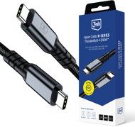 3MK Hyper Cable N-SERIES Thunderbolt 4, 40Gb/s 240W 8K60Hz, 1m Black - Data Cable