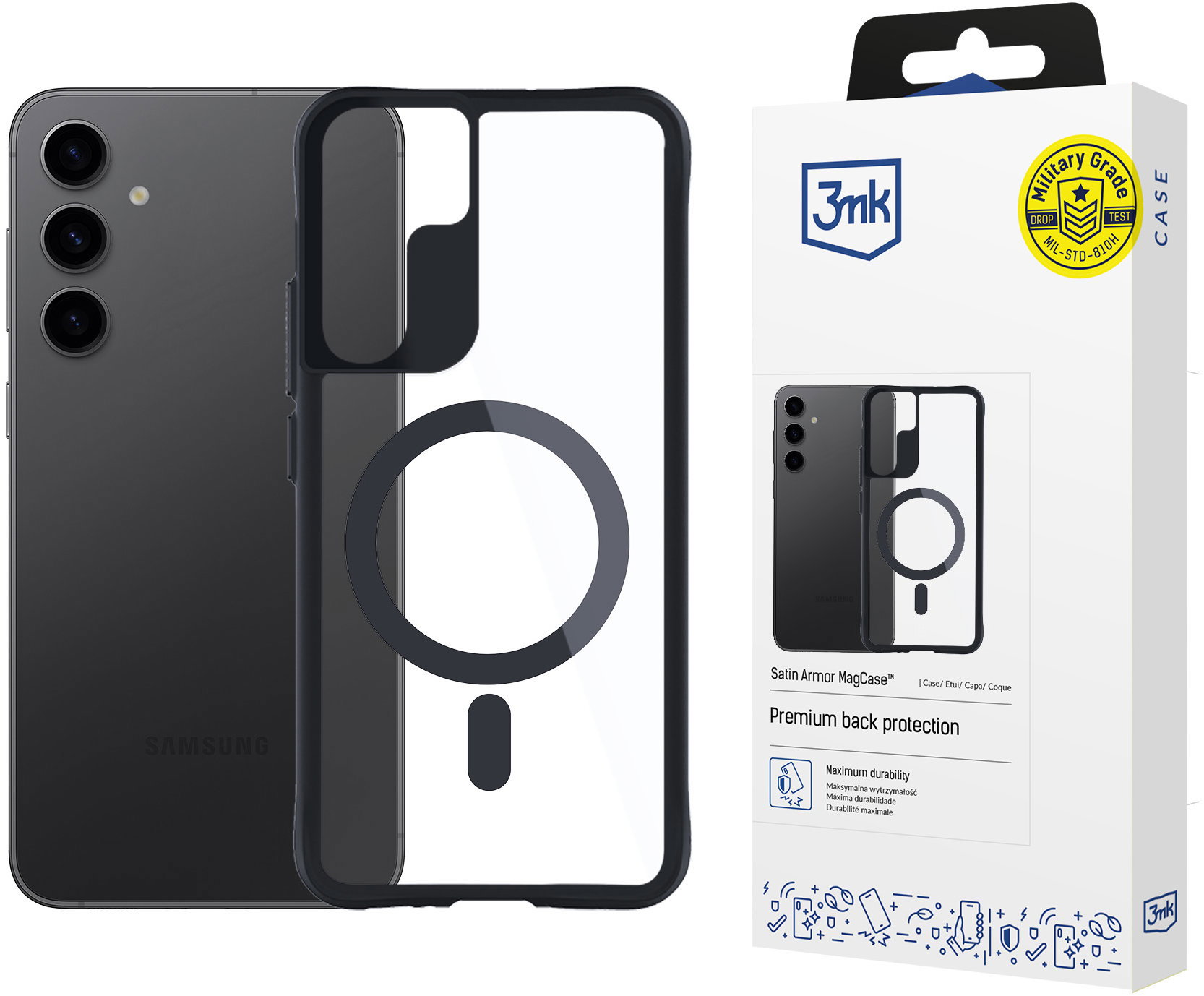 3MK Satin Armor MagCase Samsung Galaxy S24 tok